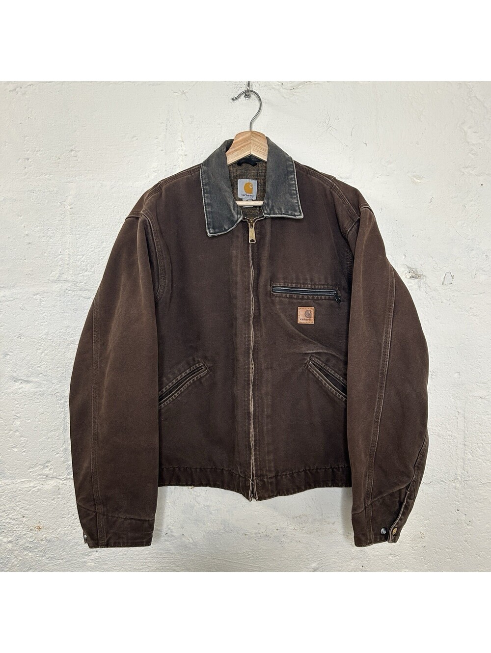 Vintage Carhartt Blanket-Lined Detroit Jacket “Dark Brown” J97 DKB Men's Medium